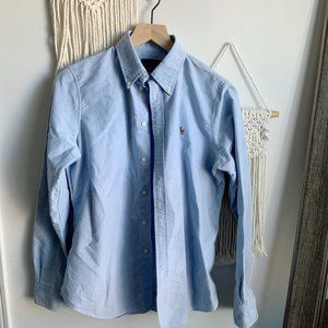 Polo Ralph Lauren Womens Classic Fit Oxford Longsleeve Buttondown Shirt